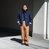INTERIM(インテリム) カキシブ染めチノスラックスコーディネート
