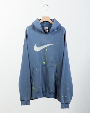 "NIKE" artistic paint good damaged sweat / Made In USA
