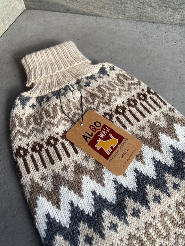 Alqo Wasi ウールウィンター アルパカドッグセーターL〜XL