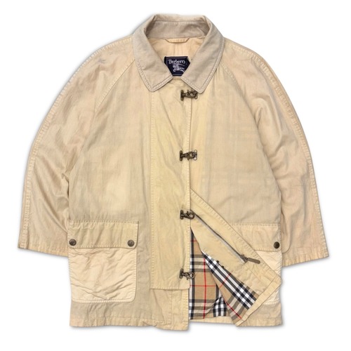 90s burberrys oiled jacket バーバリー　ジャケット　burberry フック　ファイヤーマン　fireman jacket 珍品　変わり種