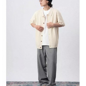 Snap button knit short cardigan 1402
