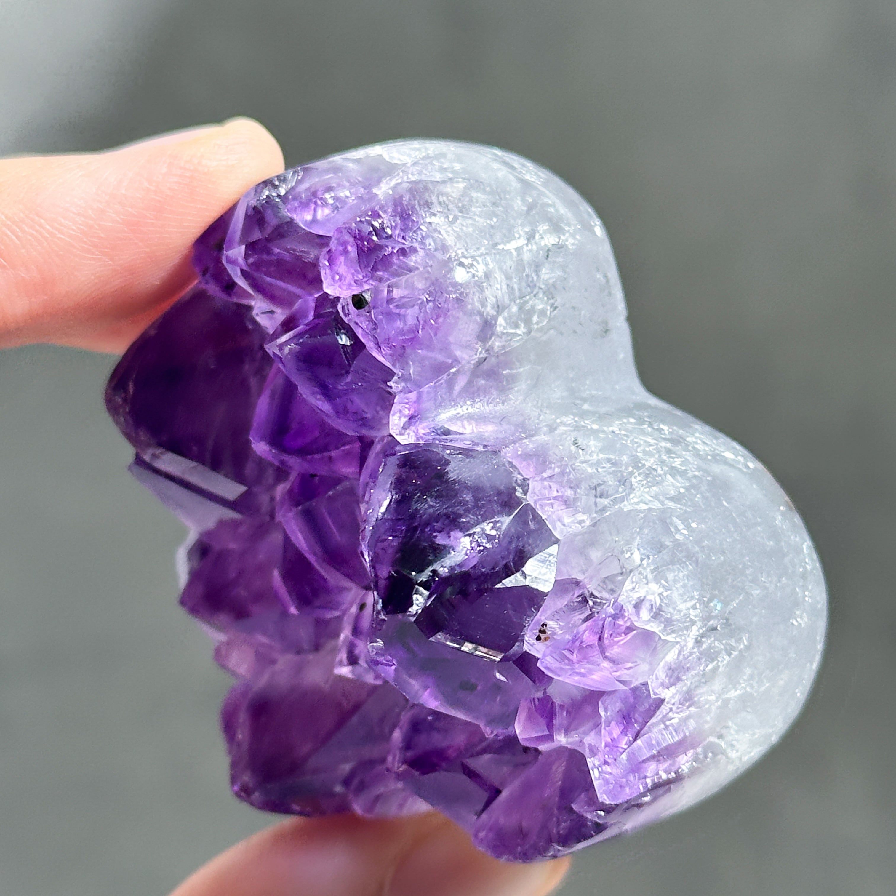 ウルグアイ産アメジスト ハート11◇ Amethyst ◇天然石・鉱石