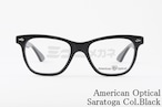 American Optical メガネ Saratoga COL.Black ウェリントン アメリカンオプティカル サラトガ AO 正規品