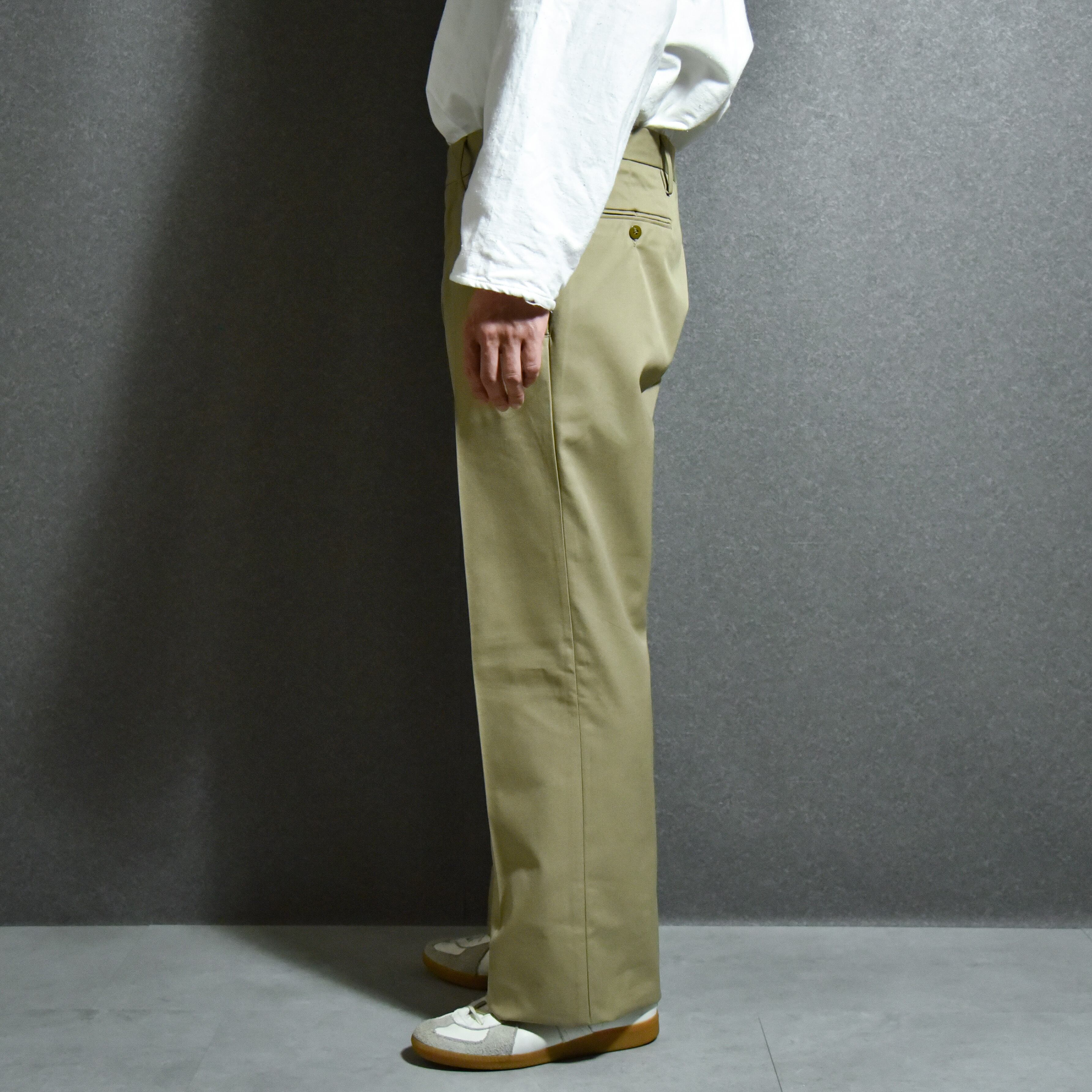 DEAD STOCK】Italian Army Chino Trousers イタリア軍 チノトラウザー