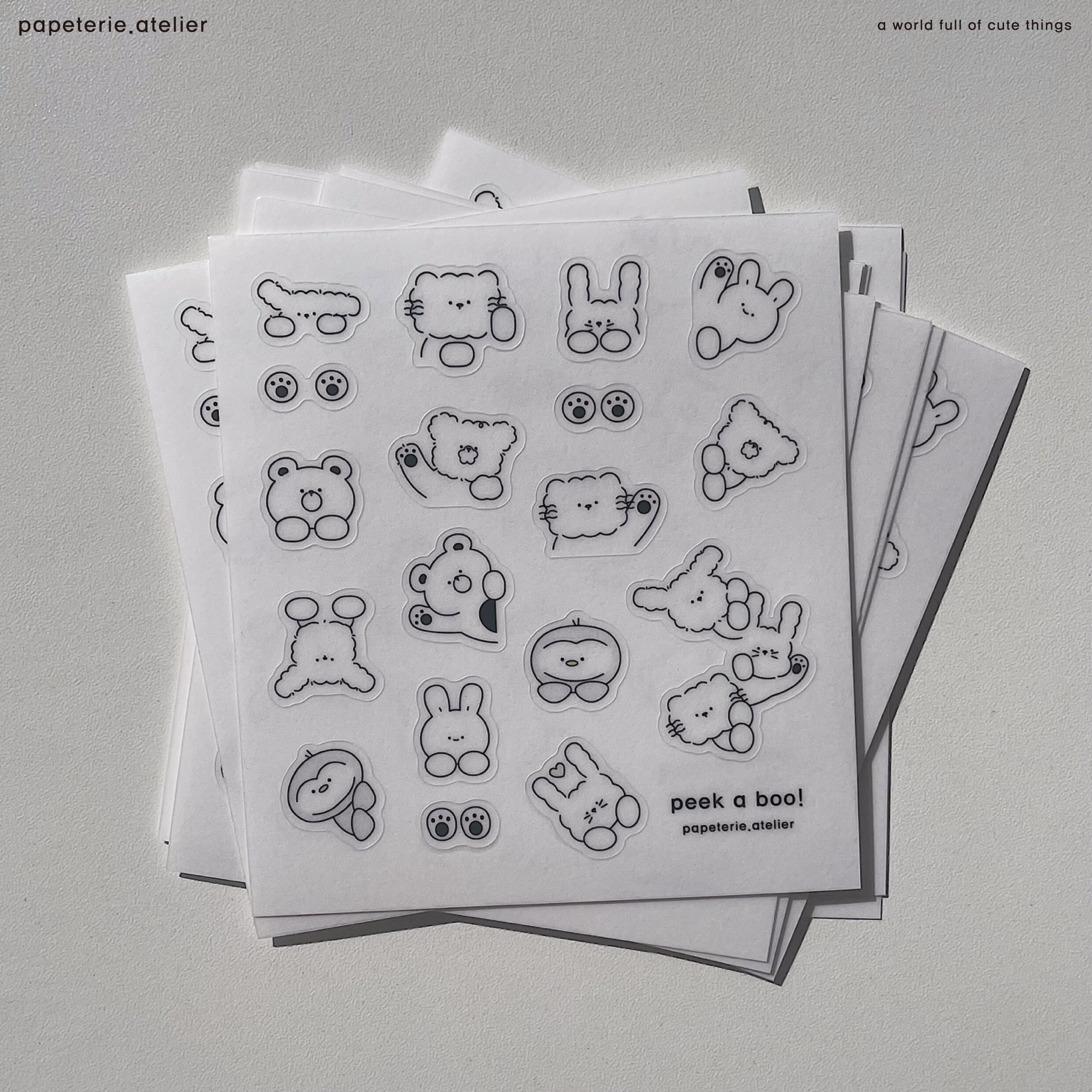 papeterie.atelier 〔peek a boo! 01〕