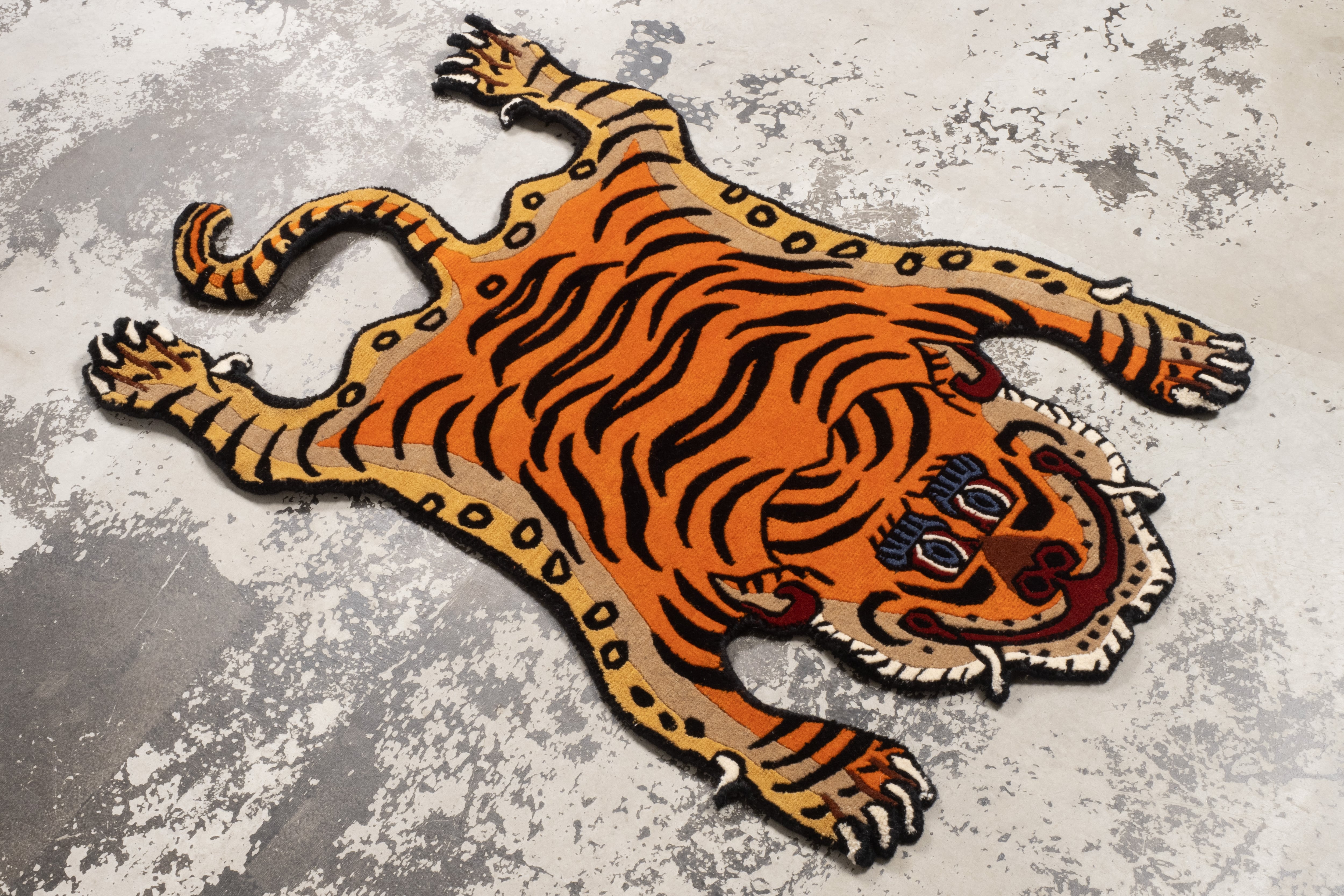 Tibetan Tiger Rug 《Sサイズ•ウール133》チベタンタイガーラグ