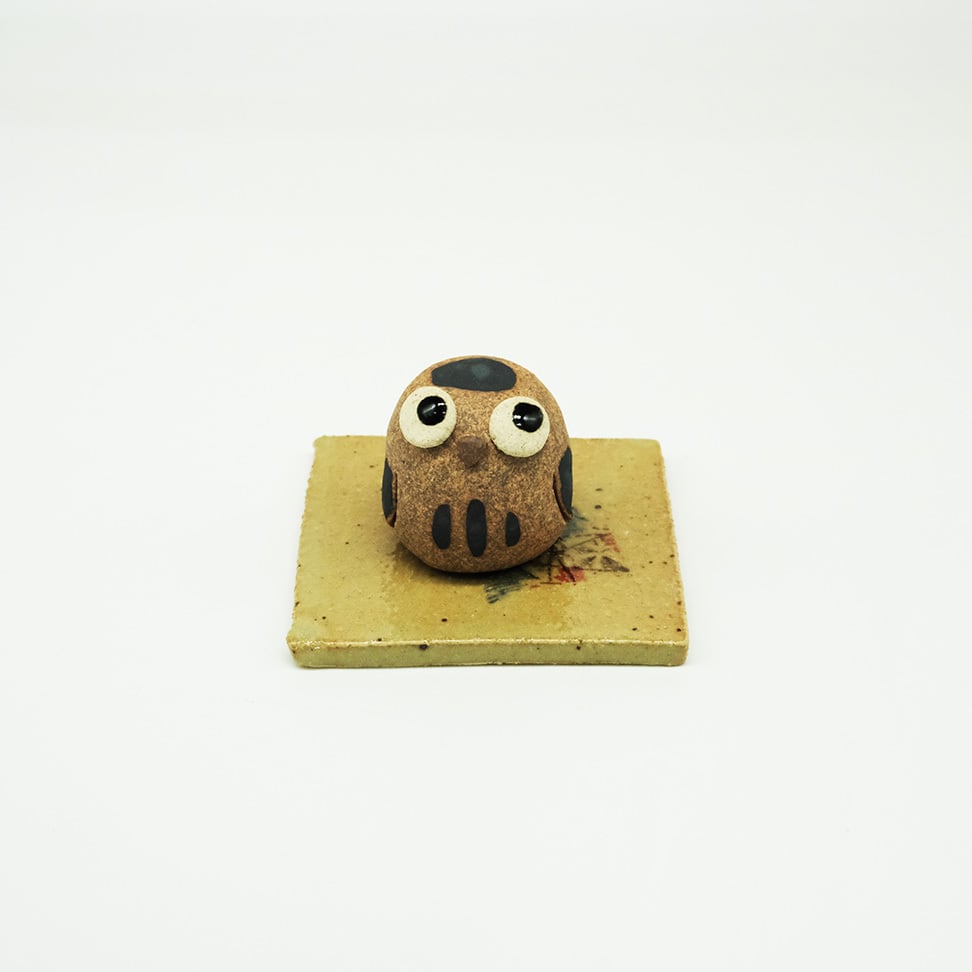 手作り香立 ふくろう