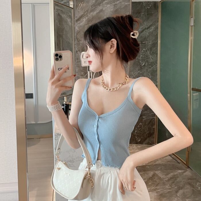 スプリングサマースタイルVネックハイウェストウェストブラウス 春物 夏物 ドラファッションホール34864306079