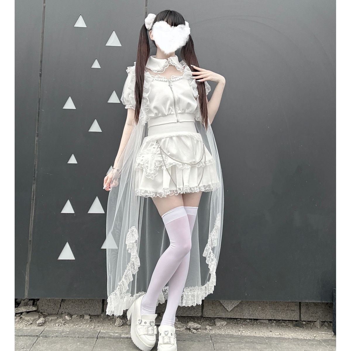 天使と悪魔のヴェールフリルセットアップ | Maiden's Rêve