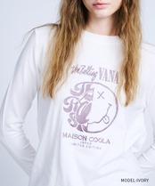 COOLAバンドロゴエンブロイダリーTOPS (IVORY)　CQ-47098