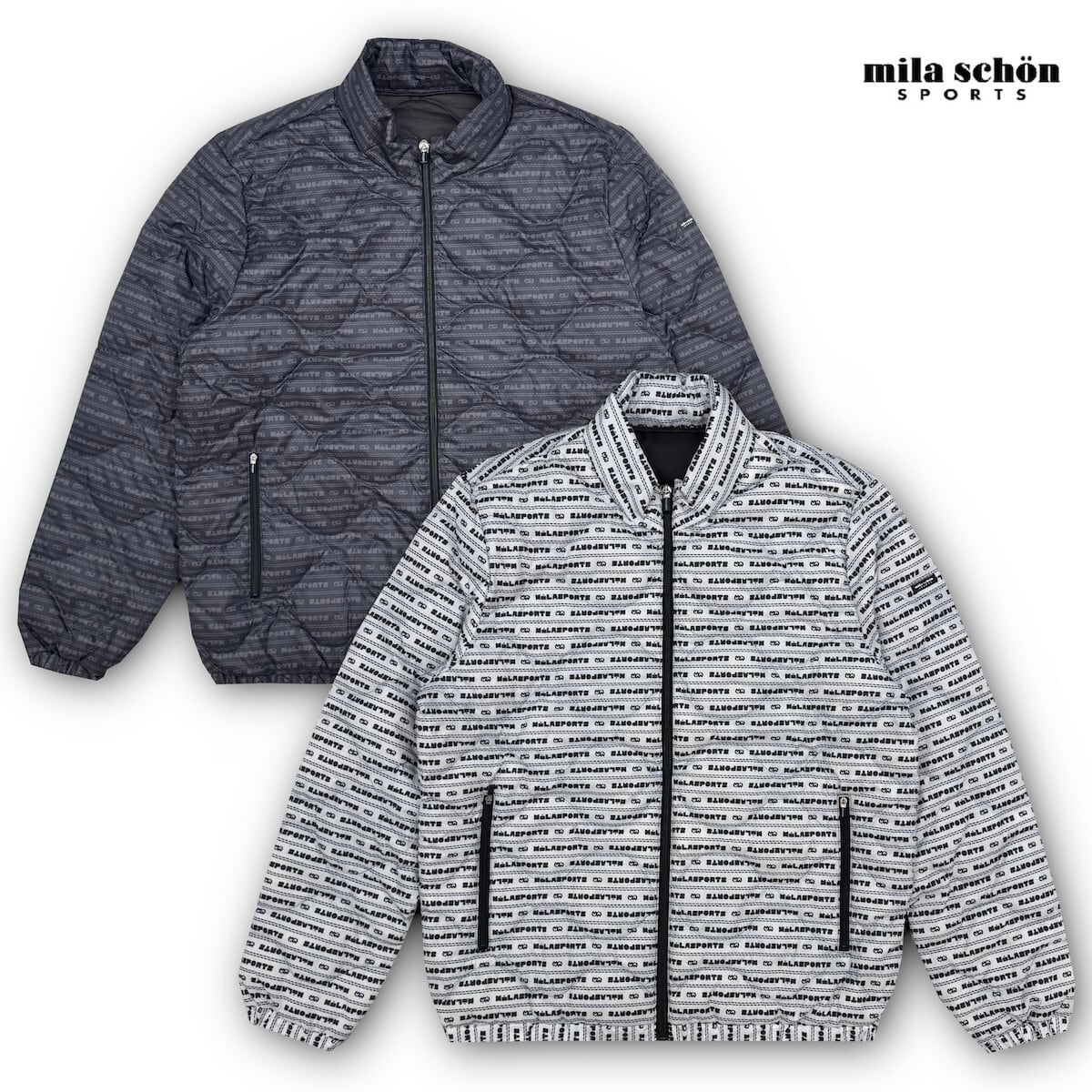 ミラショーン　ジャケット　ブルゾン　アウター　ゴルフ　mila schon ダウンブルゾン ミラショーンスポーツ 秋冬 ゴルフウエアー 40代 50代