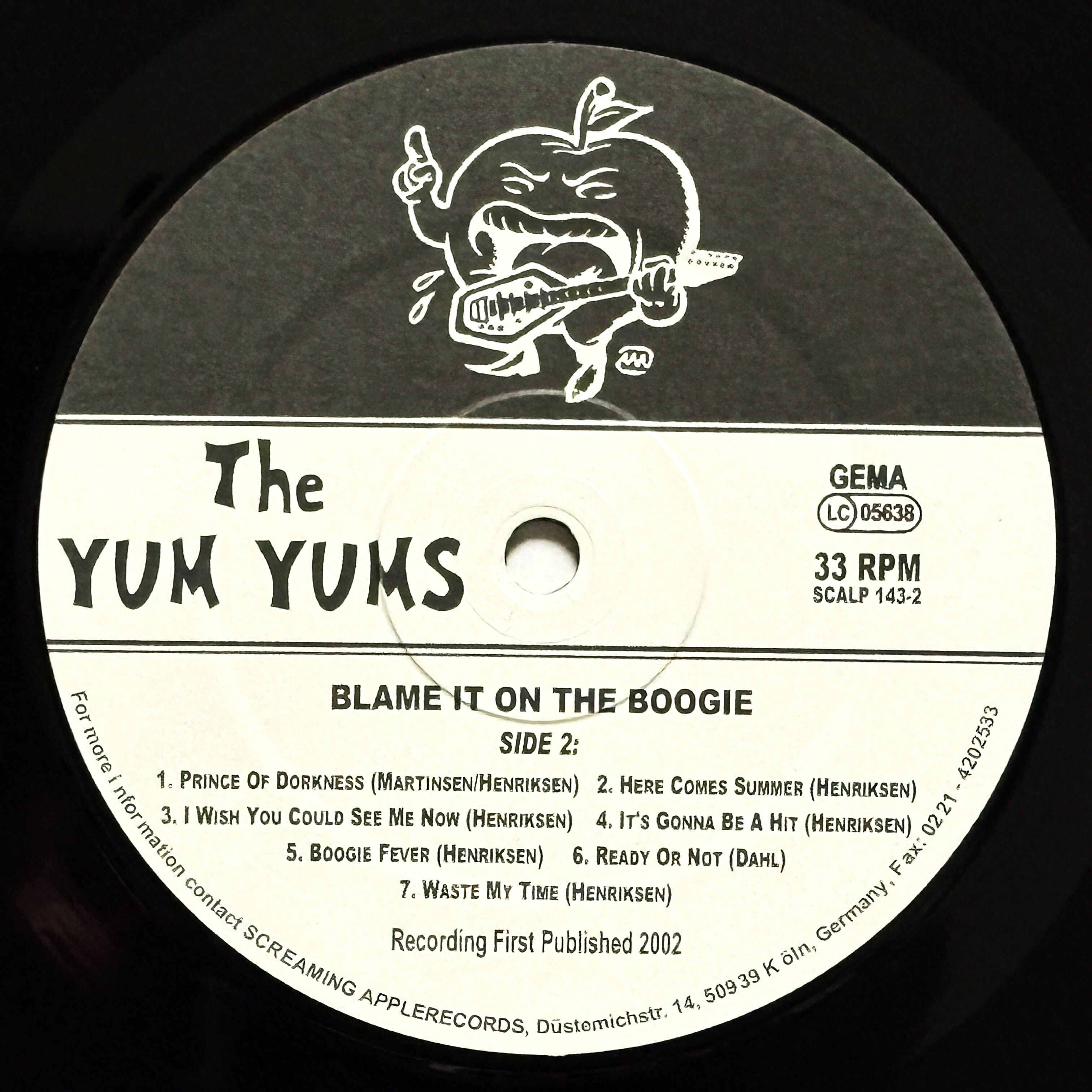 The Yum Yums / Blame It On The Boogie (LP) □中古盤
