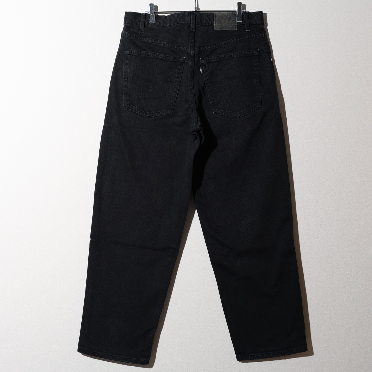 美品 33×30 Baggy Silvertab USA 00年 後染めブラックデニムパンツ Levi’s シルバータブ リーバイス