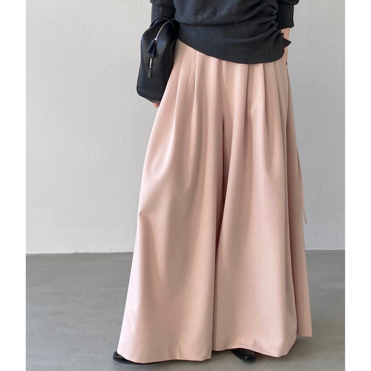 タック入り ワイド フルレングス パンツ 2COL 10069