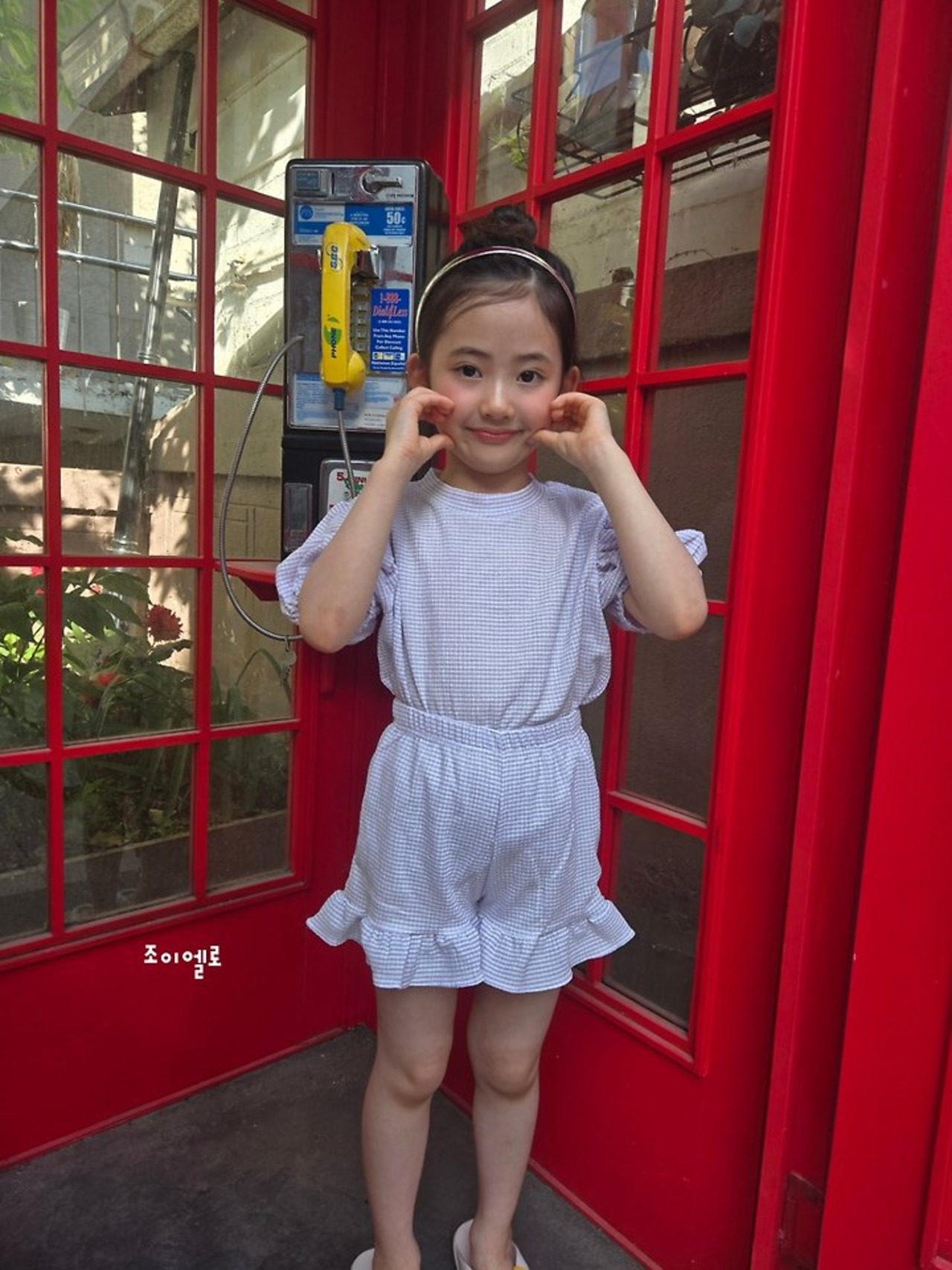 [GIOIELLO] Check Frill Set-up (XL/XXL) / [조이엘로] 체크프릴세트 (XL/XXL)