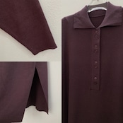 ポロニットロングOP/マロン