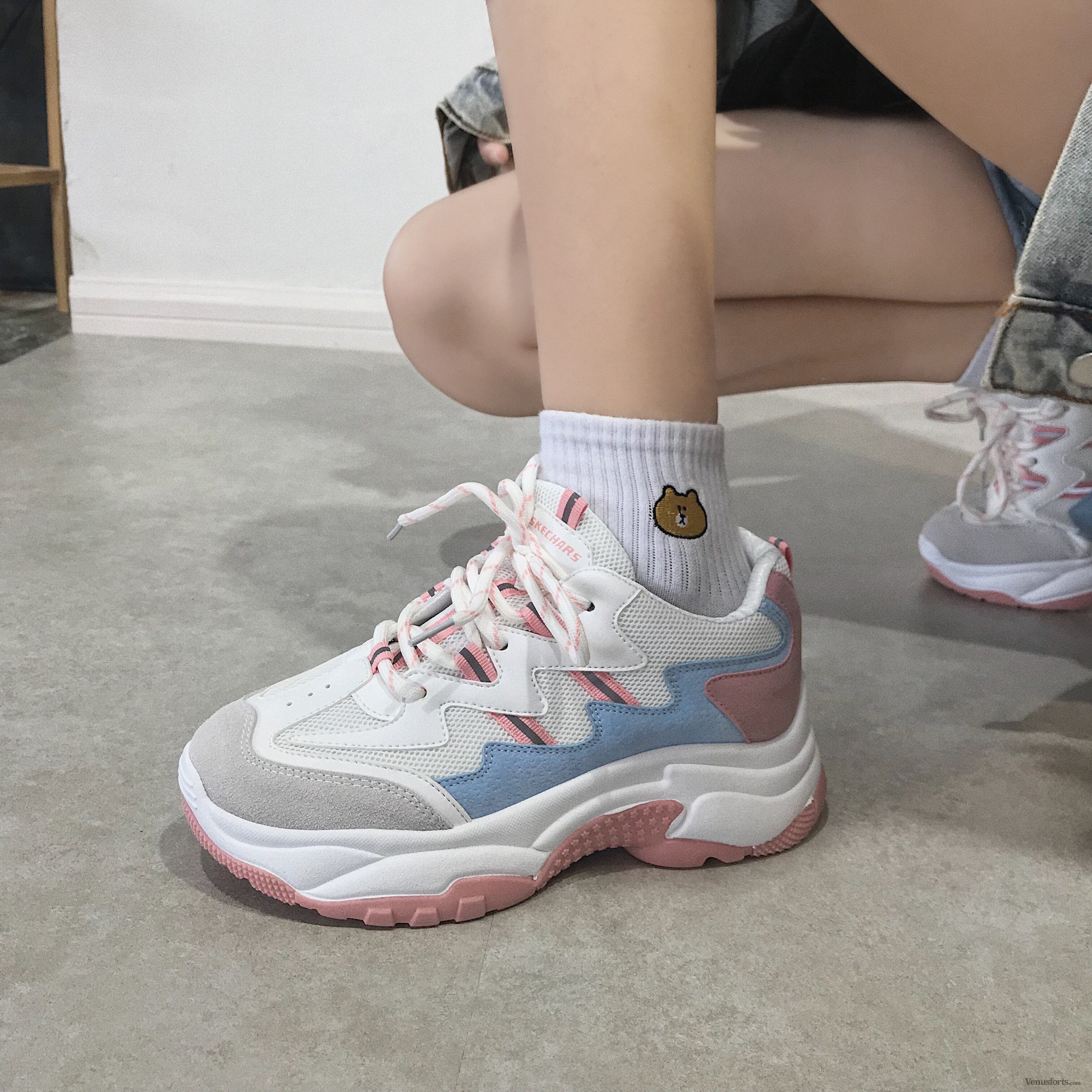 シューズ 防水丸トゥスボーツpu厚底スニーカー Kodo7 Com ド定番から最新のものまで網羅 ストリート系ファッション専門店