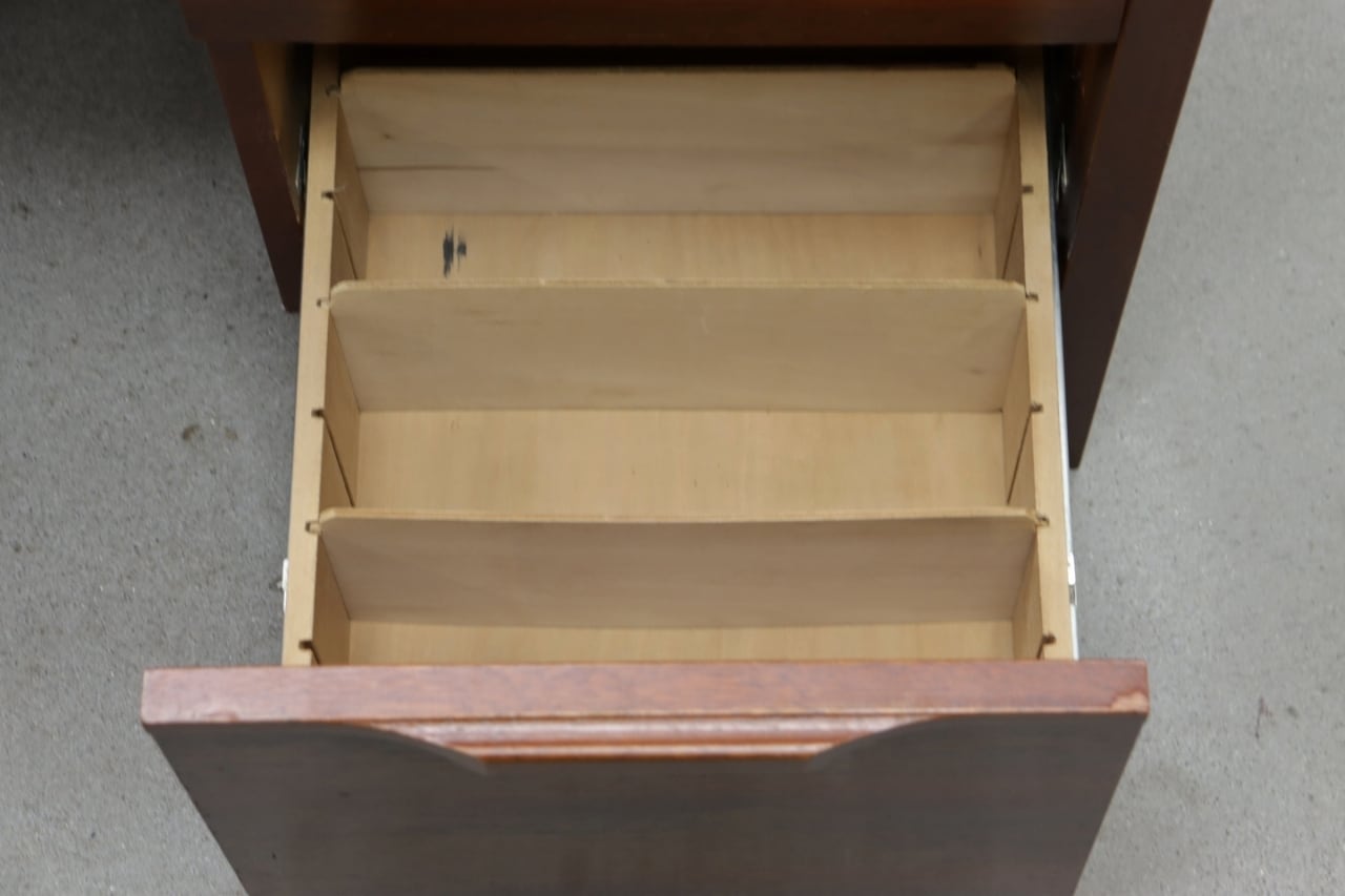 ヴィンテージ ローズウッド 両袖デスク 机 書斎 PC オフィス 北欧