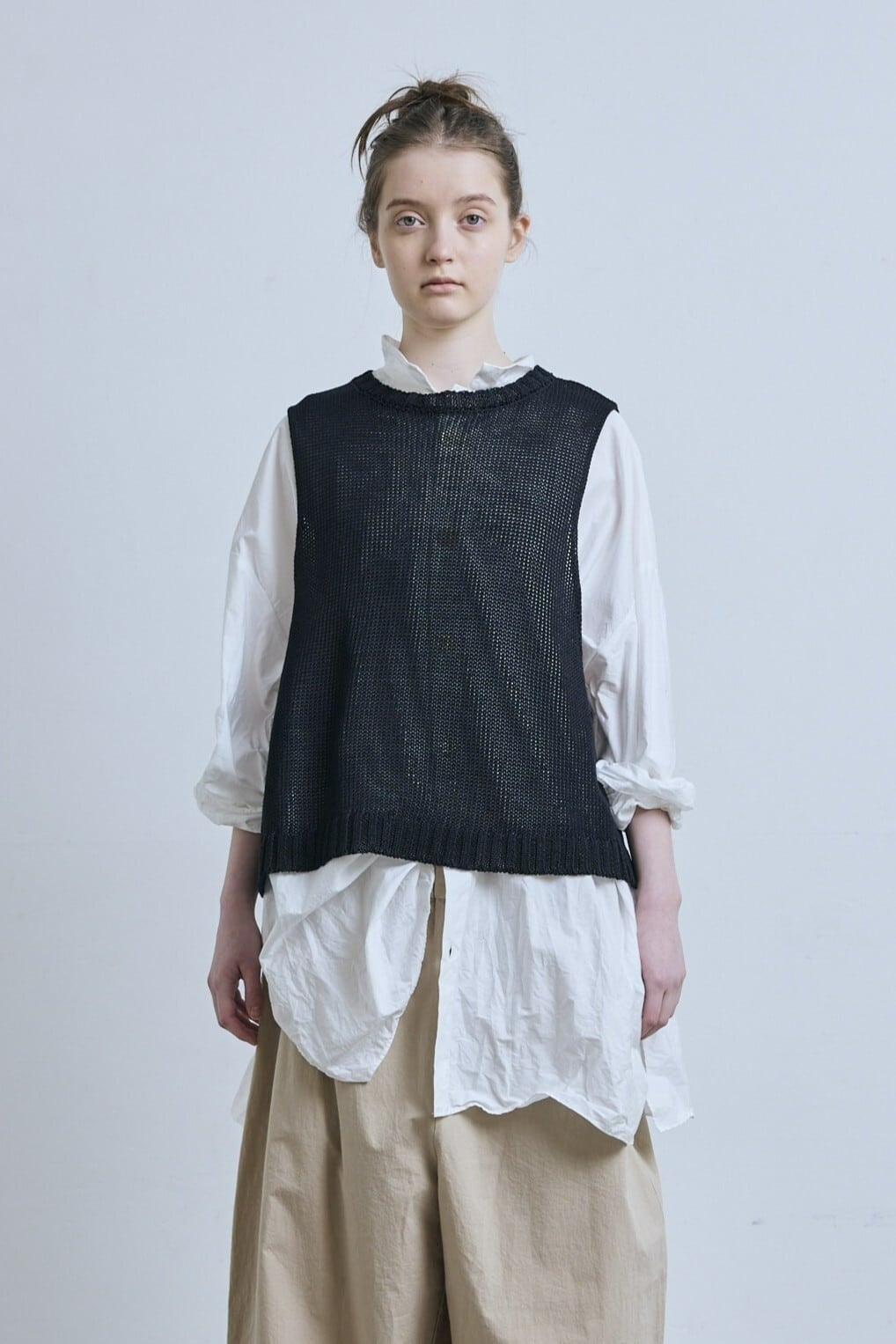 g) グラム レディース ベスト g_678 LOWGAUGE GIMA KNIT 全2色 サイズ