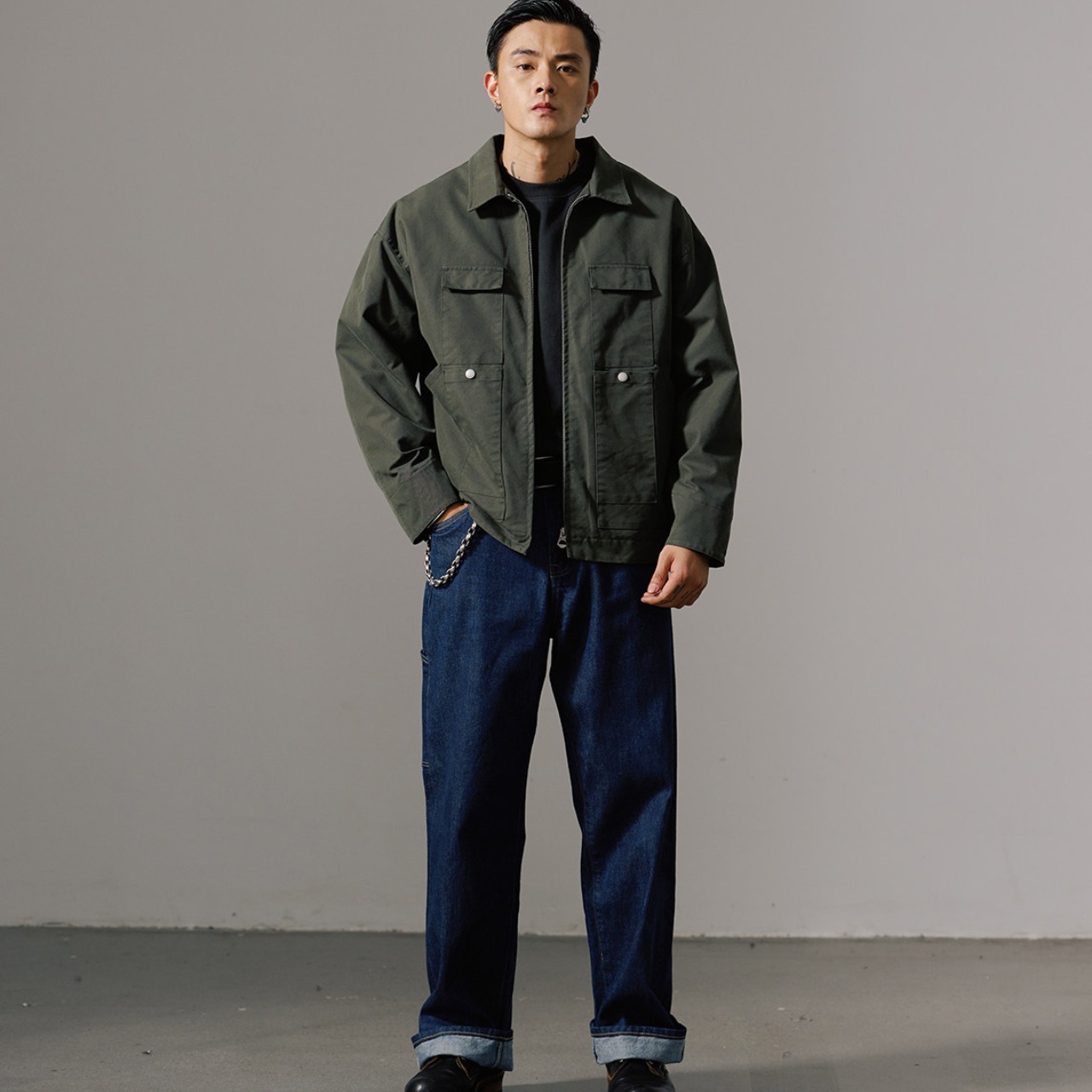 1930sヘリテージ・ショートワイドモーターサイクルジャケット K5630 - 3