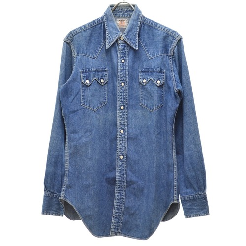 【2025年初売り商品】LEVIS / リーバイス 50s ショートホーン デニムウエスタン長袖シャツ