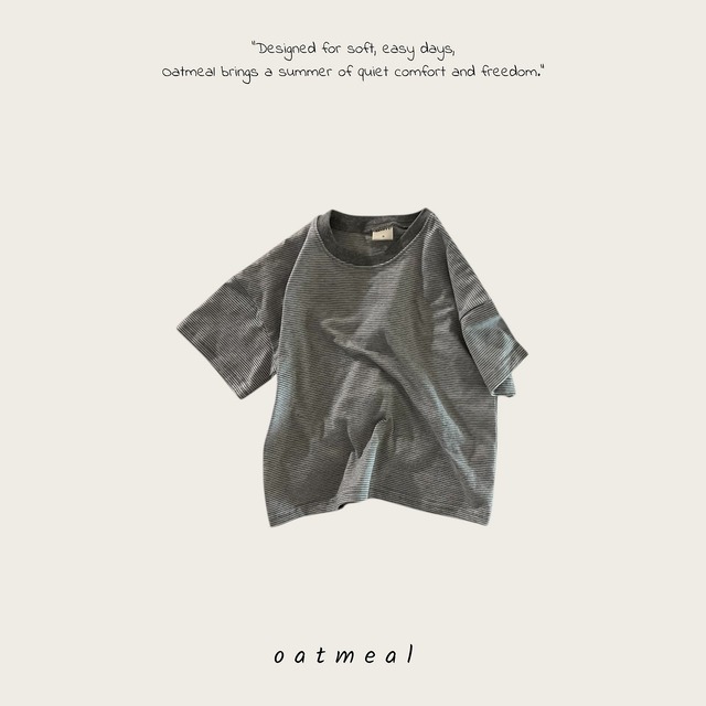 《予約》送料無料 【oatmeal】Venice st round T