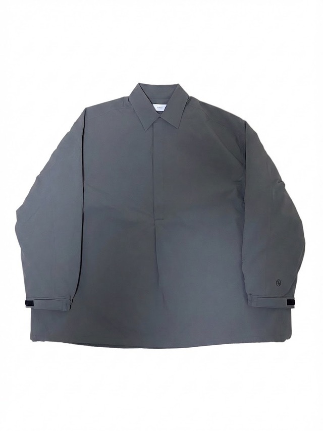 ナイロン中綿プルオーバーブルゾン　グレー