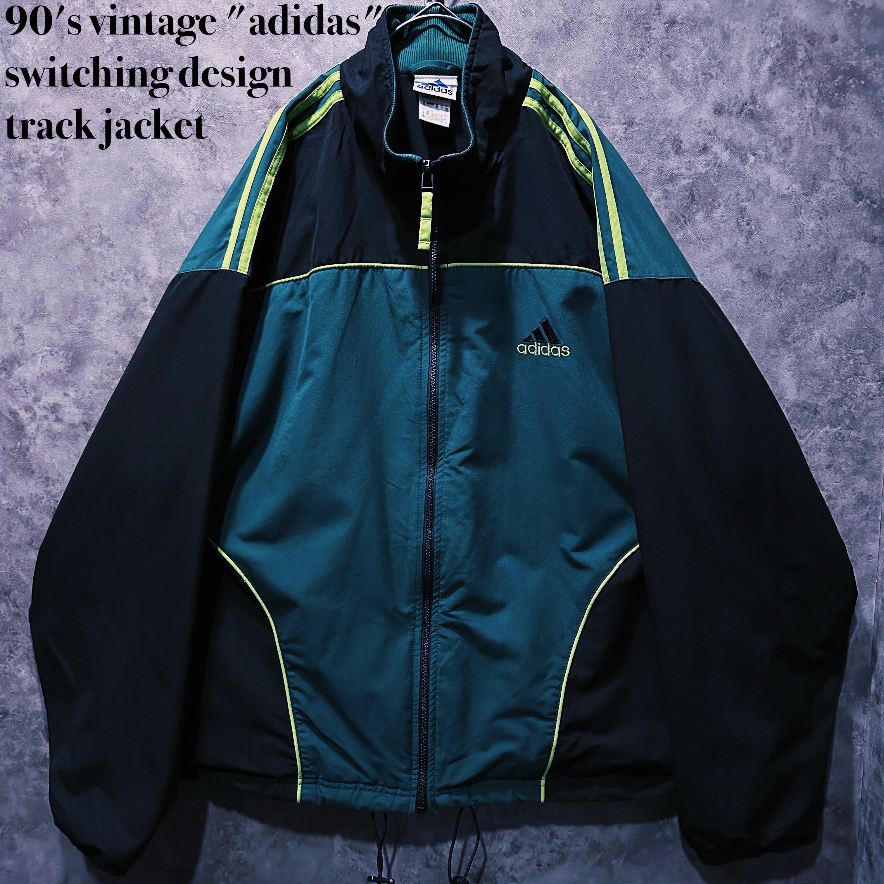 【 doppio】90's vintage "adidas" switching design track jacket