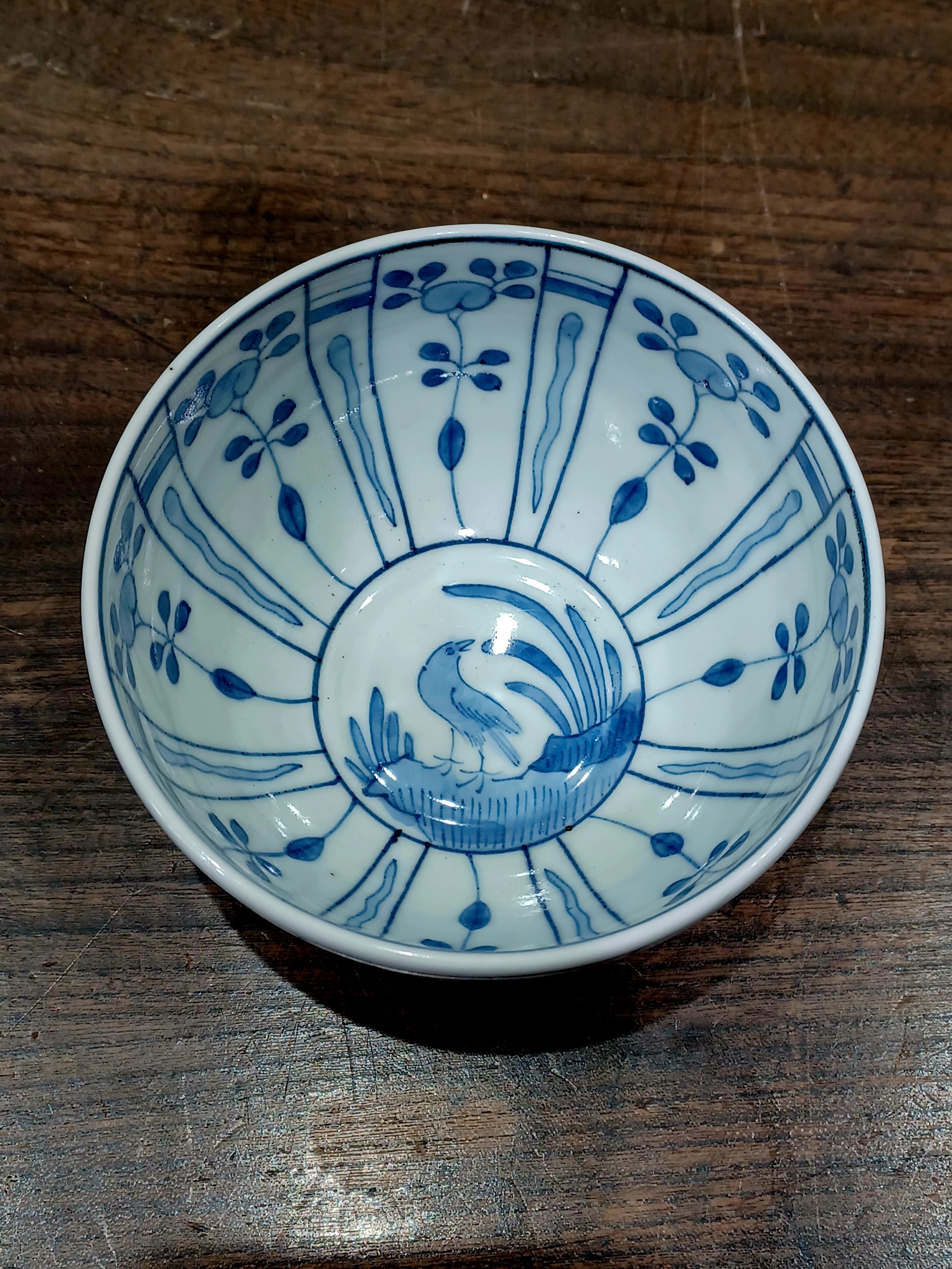 古伊万里染付芙蓉手草花鳥虫文蓋物 | Nakayacacan (那加屋花冠)