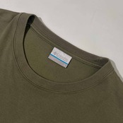Columbia コロンビア キャンプ柄 半袖 Tシャツ カットソー L/カーキ メンズ