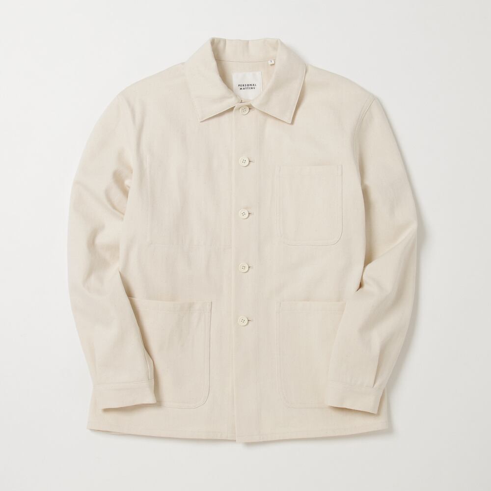 【パーソナルマターズ】 オーガニックコットンドリルチョアジャケット ORGANIC COTTON DENIM CHORE JACKET – PERSONAL MATTERS
