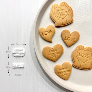 文字スタンプ　バレンタイン