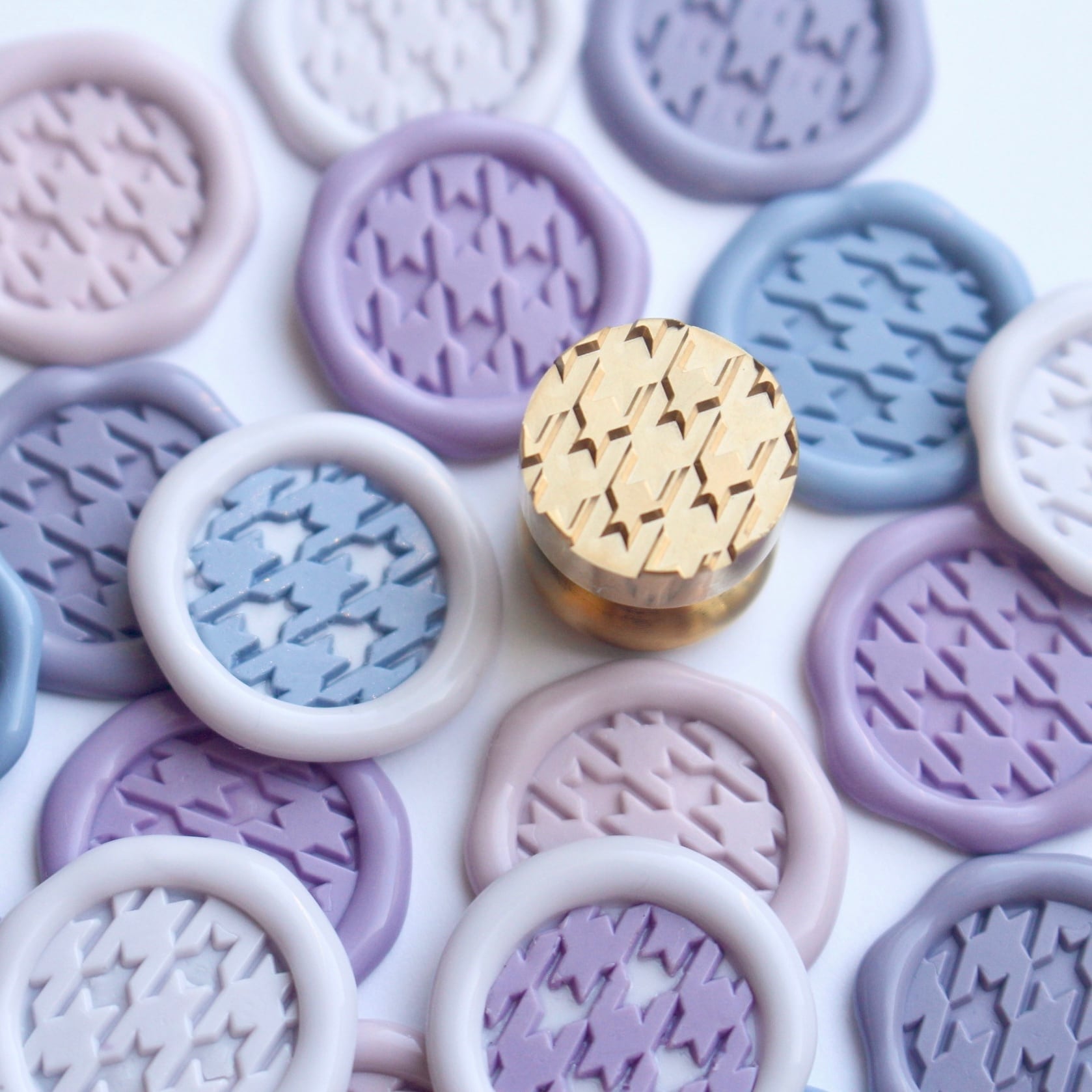 WAGARA】Wax Seal Stamp │ 千鳥格子【15mm】 | シーリングスタンプ