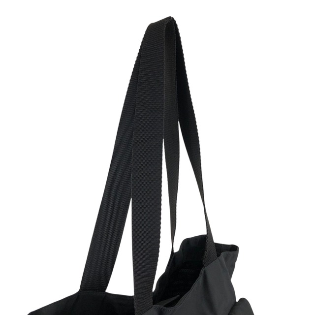 PRADA プラダ トートバッグ ブラック トライアングルロゴ ナイロン ダブルポケット vintage ヴィンテージ オールド ui25rj