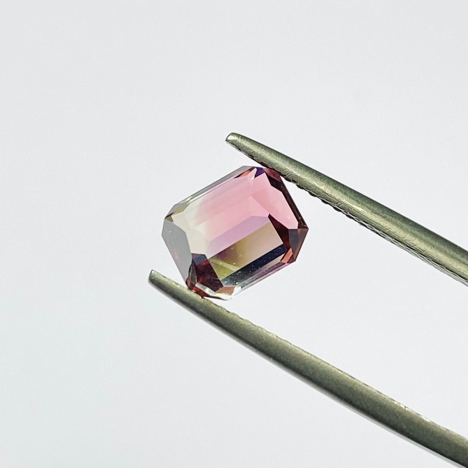 桜×コットンキャンディピンクなバイカラートルマリン