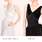 ベルベット Vネック レオタード 2色展開 L1308