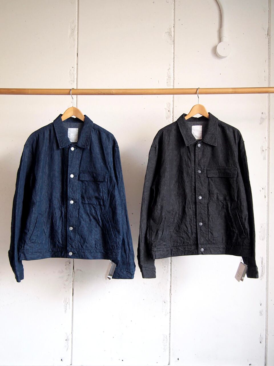 WHOWHAT, LINEN DENIM JACKET | not wonder store