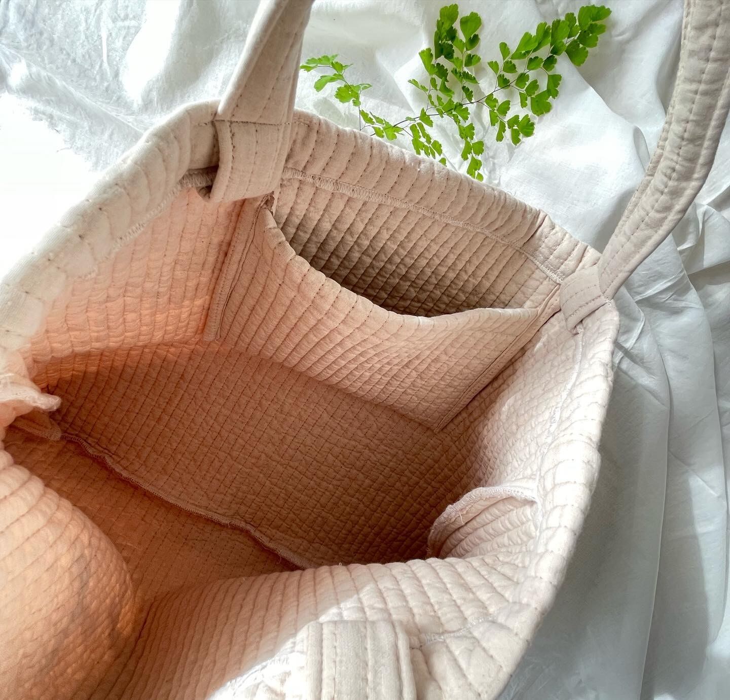 【残り1点】レッスンバック韓国ヌビキルト&リバティリボンバッグ