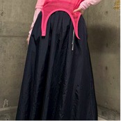 MMB119SEA ウエスト配色デザインスカート