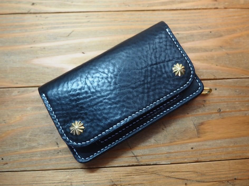【あかさたな】タカレザーズ　　ブラックレザーSTW 財布 あかさたな様専用】タカレザーズ ブラックレザーSTW 財布 - メルカリ