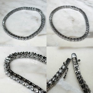 vintage silver tennis bracelet