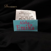 フラダンス 衣装 Aloha Emika アロハエミカ ツーピース セットアップ 上下セット ブラック系 黒 真っ黒 無地 シンプル ハワイアン アロハ フラ ダンス レッスン 練習 ハワイアンダンス シングル スカート フレア かわいい おしゃれ 上品 大人っぽい 着回し 練習着 レッスンウェア ダンス衣装