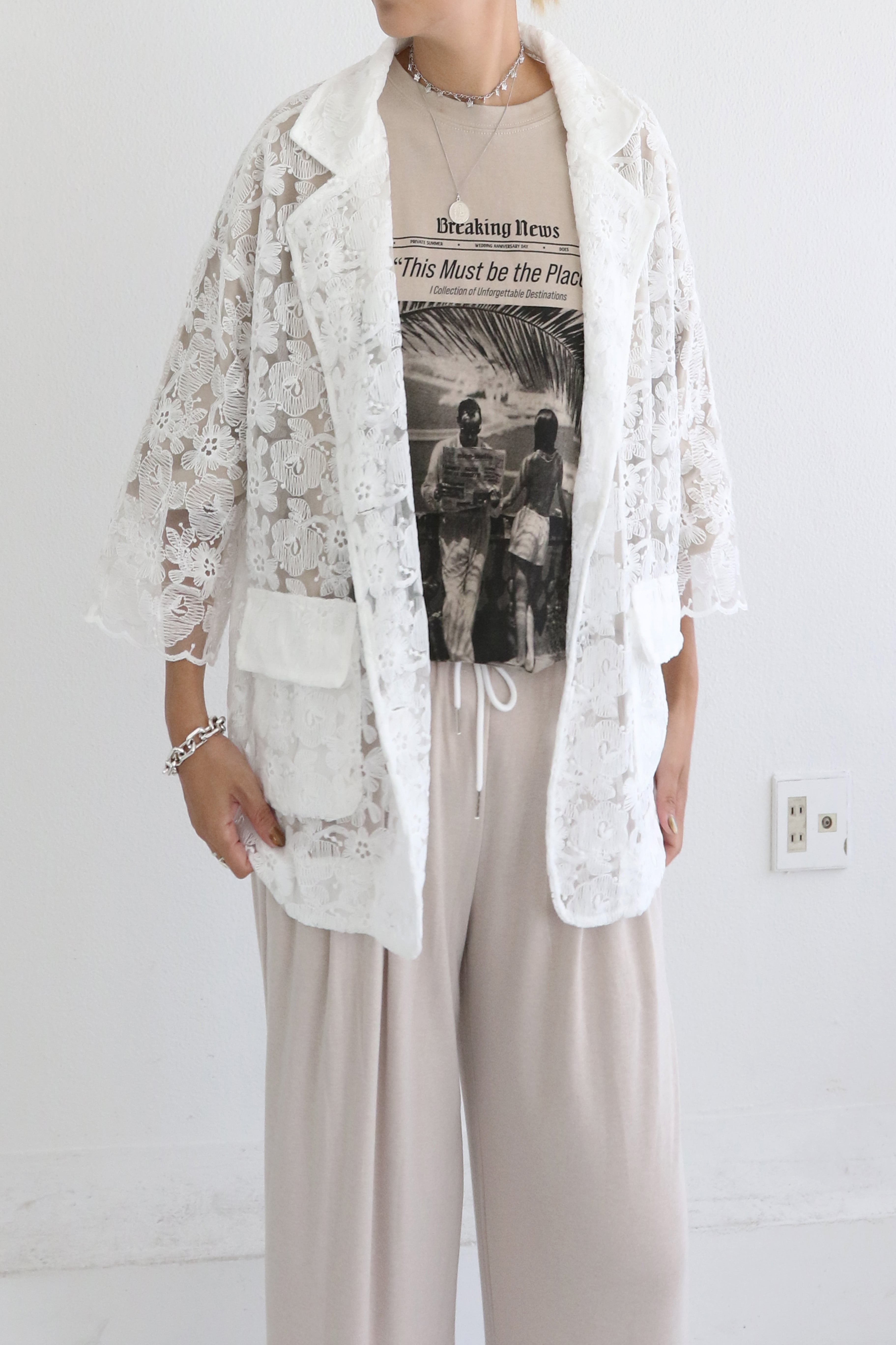 レースオーバージャケット(W5W6015H)