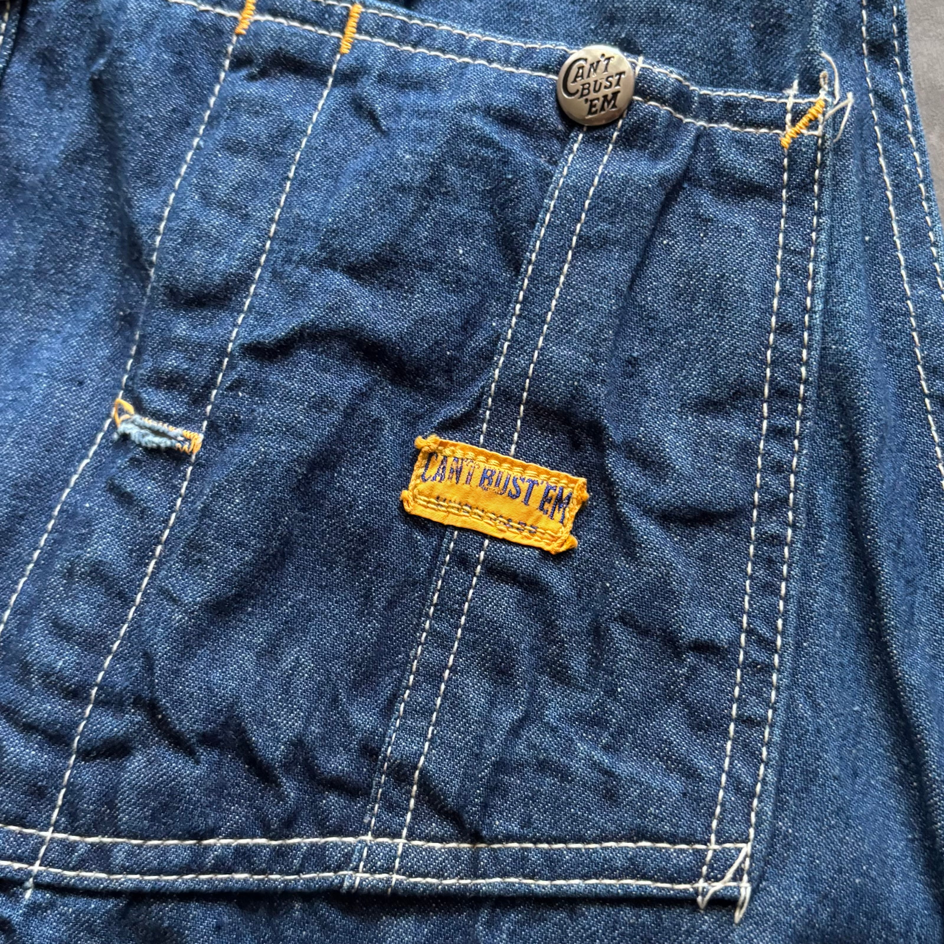 Vintage 50s CAN'T BUST'EM Denim Overall | ACROSS THE RIVER