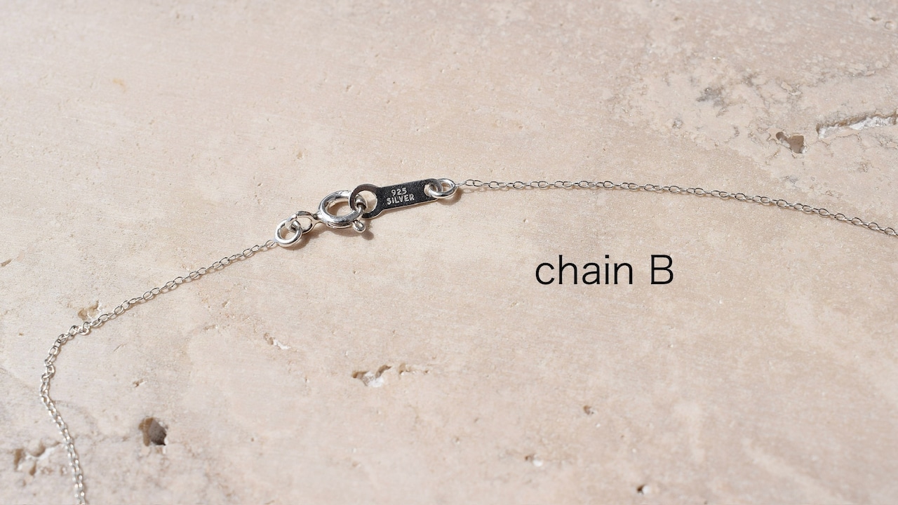 Rainbow moon Heart necklace《silver925》【受注製作】