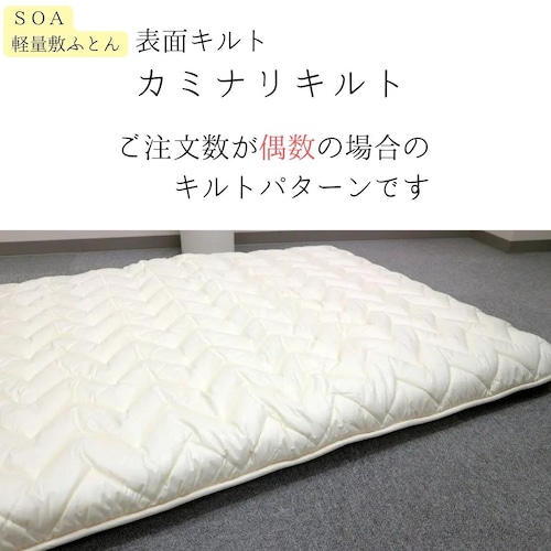 Ｄ-SOA軽量敷ふとん　無地　ダブル　ソフトタイプ　（約４．９kg）