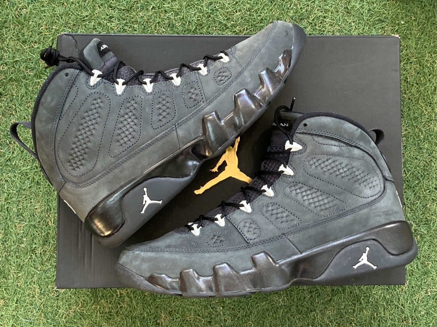 NIKE AIR JORDAN 9 RETRO ANTHRACITE 302370-013 28cm 61373 | BRAND 