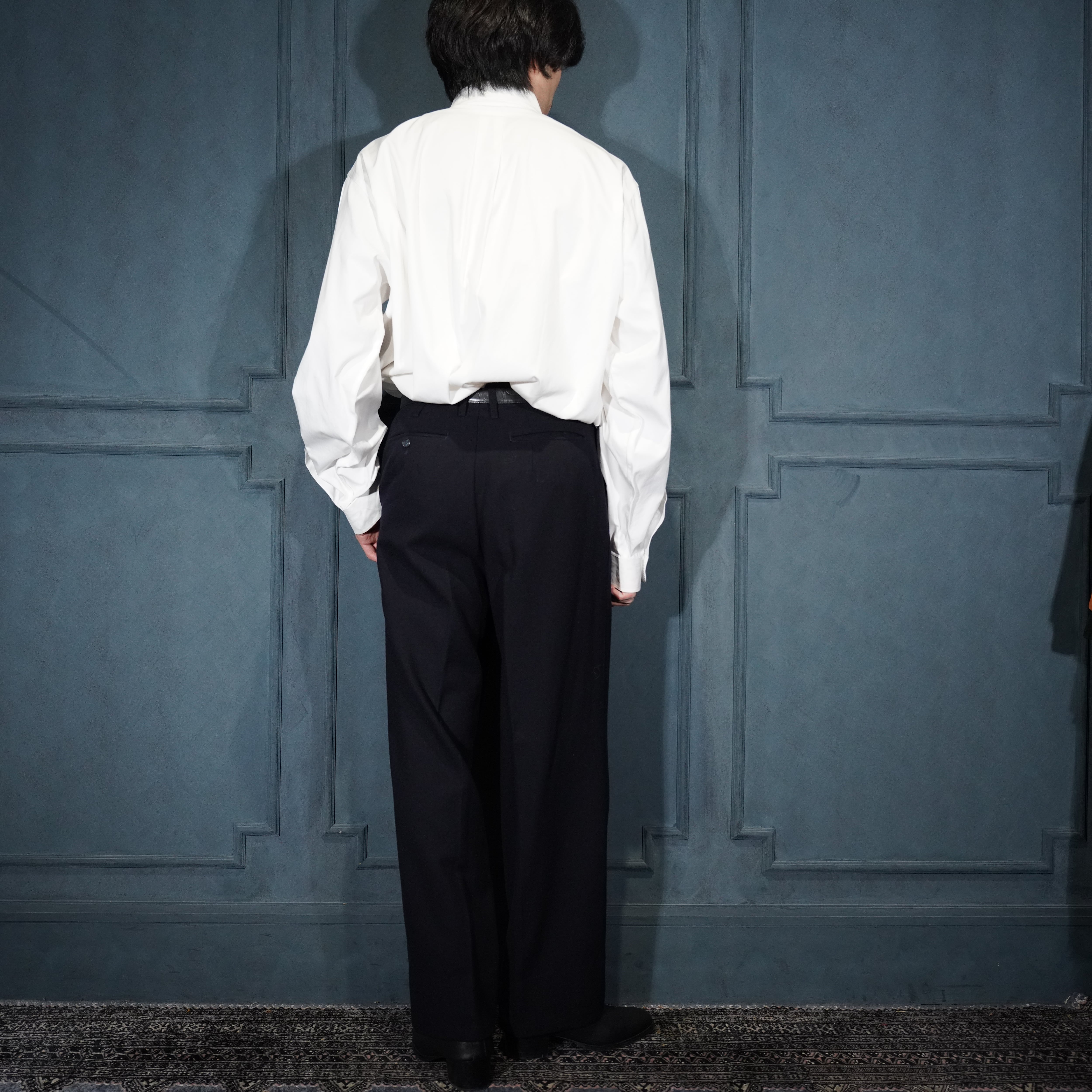Y's YOHJI YAMAMOTO TUCK DESIGN WOOL SLACKS PANTS/ワイズヨウジ