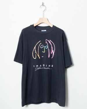 good fade printed T-shirt "John Lennon" / Made In USA / single stitch