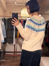 Denspun Nordic Pattern Hand Knit Wool Sweater